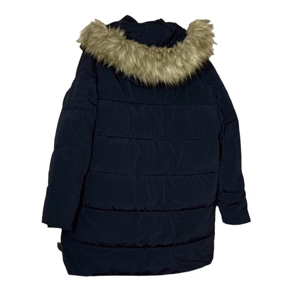 Zara Puff Parka With Faux Fur Hood - Picture 4 of 7